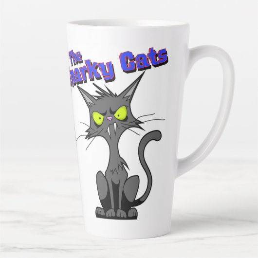 Snarky Cats Beker Latte Mok (Rechts)