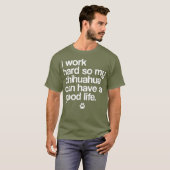 Snarky Chihuahua Rescue Dog Ma Funny Puppy T-shirt (Voorkant volledig)