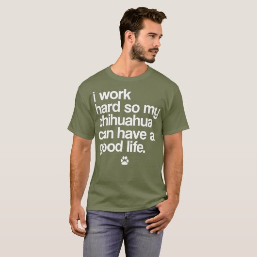 Snarky Chihuahua Rescue Dog Ma Funny Puppy T-shirt (Voorkant volledig)