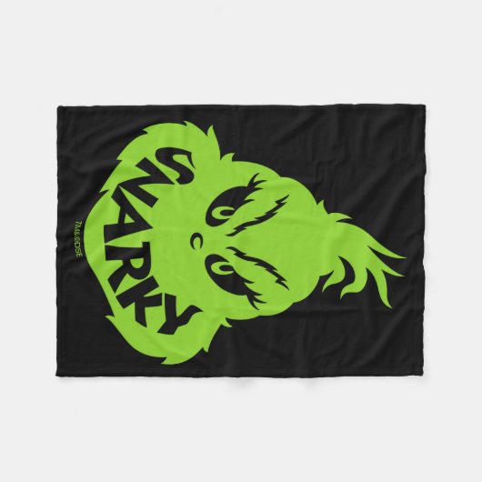 Snarky Face  Fleece Deken (Voorkant (Horizontaal))