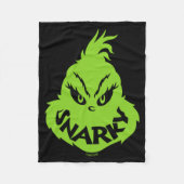 Snarky Face  Fleece Deken (Voorkant)