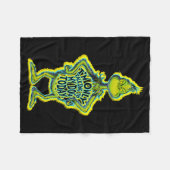 Snarky Funny Im Only Talking To My Dog T  Fleece Deken (Voorkant (Horizontaal))