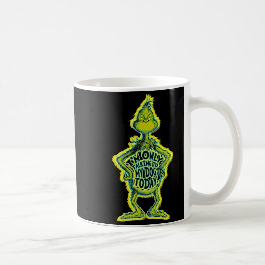 Snarky Funny Im Only Talking To My Dog T  Koffiemok (Rechts)