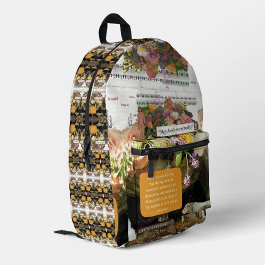 Snarky Funny Mothers Day Retirement 50th Birthday Bedrukte Rugzak (Achterkant Hoek Links)