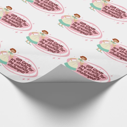 Snarky Gift Kaart gezegde Cadeaupapier (Hoek)