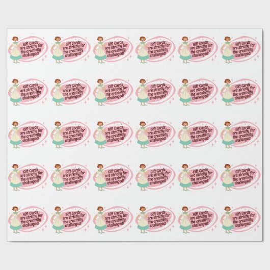 Snarky Gift Kaart gezegde Cadeaupapier (Vlak)