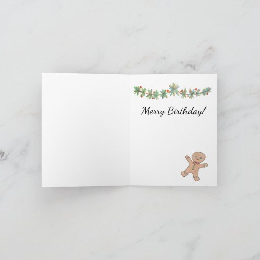 Snarky Grappig Kerstmis December Verjaardag Kaart (Binnen)