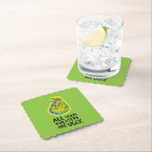 Snarky Grinch | Al je zweefvliegtuigen zijn lelijk Kartonnen Onderzetters (Insitu)