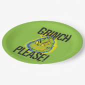 Snarky Grinch | Funny Grinch Alsjeblieft Papieren Bordje (Gekanteld)