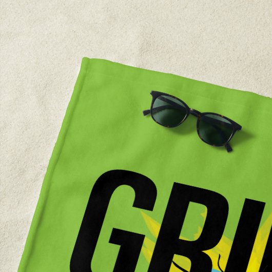 Snarky Grinch | Funny Grinch Alsjeblieft Strandlaken (In situ)