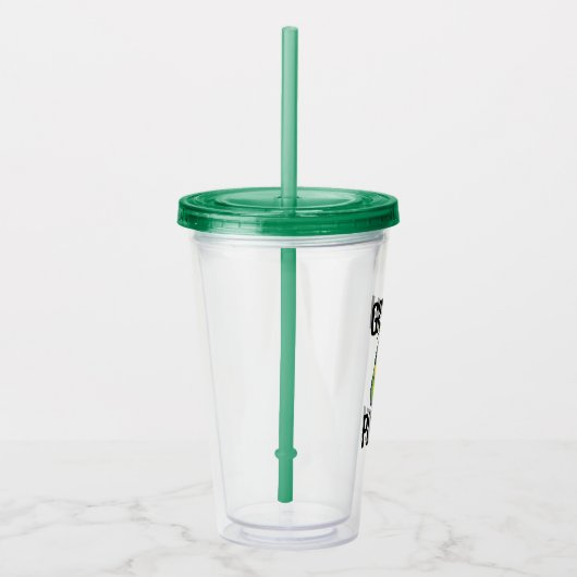 Snarky Grinch | Funny Grinch Please Quote Acryl Drinkbeker (Rechts)