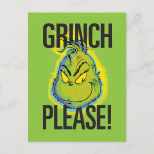 Snarky Grinch Funny Grinch Please Quote Briefkaart