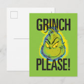 Snarky Grinch | Funny Grinch Please Quote Briefkaart (Voorkant / Achterkant)
