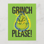 Snarky Grinch | Funny Grinch Please Quote Briefkaart (Voorkant)