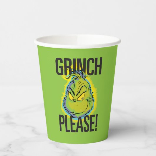 Snarky Grinch | Funny Grinch Please Quote Papieren Bekers (Links)