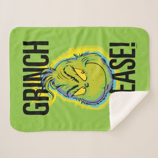 Snarky Grinch | Funny Grinch Please Quote Sherpa Deken (Voorkant (horizontaal))