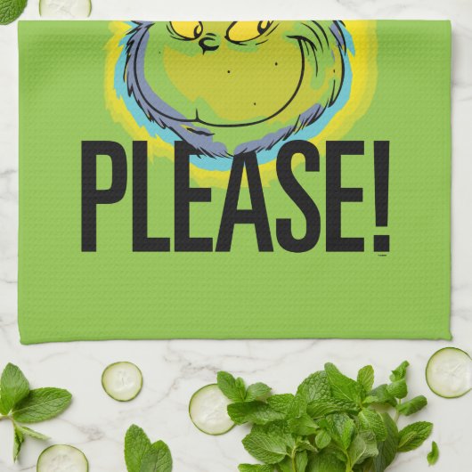 Snarky Grinch | Funny Grinch Please Quote Theedoek (Gevouwen)
