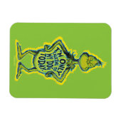 Snarky Grinch Funny I'm Only Talking to My Dog T Magneet (Horizontaal)