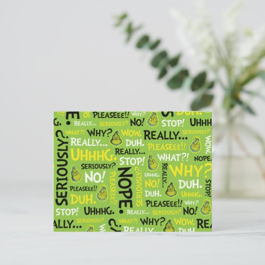 Snarky Grinch | Grampakking Snarky Briefkaart (Staand voorkant)