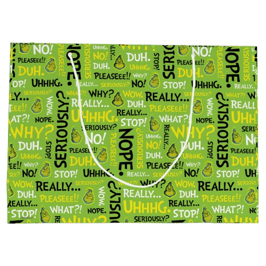 Snarky Grinch | Grampakking Snarky Groot Cadeauzakje (Achterkant)