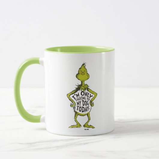 Snarky Grinch | Grappig dat ik alleen met mijn hon Mok (Links)