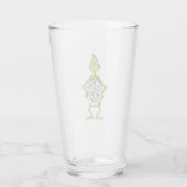 Snarky Grinch | Grappig dat ik alleen tegen mijn h Glas (Achterkant)