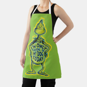 Snarky Grinch Grappig Ik Praat Alleen Met Mijn H Schort