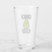 Snarky Grinch | Grappige Grinch Alsjeblieft Glas (Achterkant)