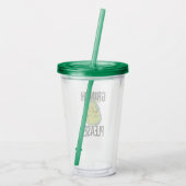 Snarky Grinch | Grappige Grinch Graag citeren Acryl Drinkbeker (Achterkant)