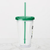 Snarky Grinch | Grappige Grinch Graag citeren Acryl Drinkbeker (Rechts)