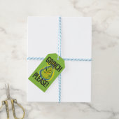 Snarky Grinch | Grappige Grinch Graag citeren Cadeaulabel (Met Touw)