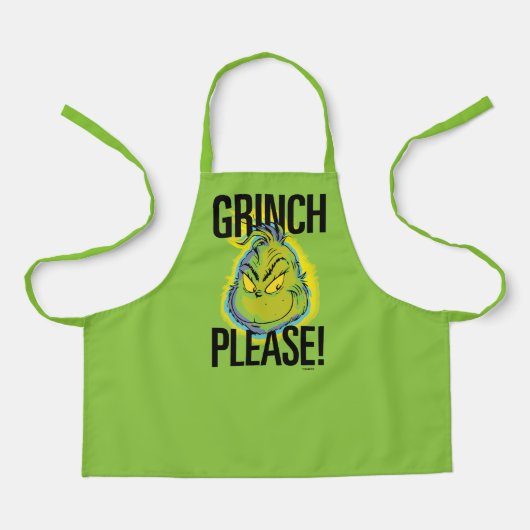 Snarky Grinch | Grappige Grinch Graag citeren Schort (Voorkant)