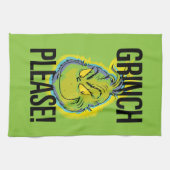 Snarky Grinch | Grappige Grinch Graag citeren Theedoek (Horizontaal)