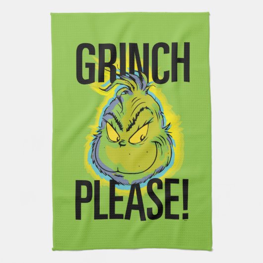Snarky Grinch | Grappige Grinch Graag citeren Theedoek (Verticaal)