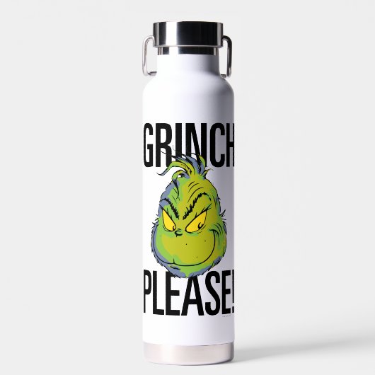 Snarky Grinch | Grappige Grinch Graag citeren Waterfles (Voorkant)