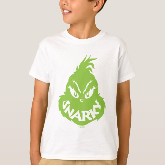 Snarky Grinch | Grinch Face T-shirt (Voorkant)