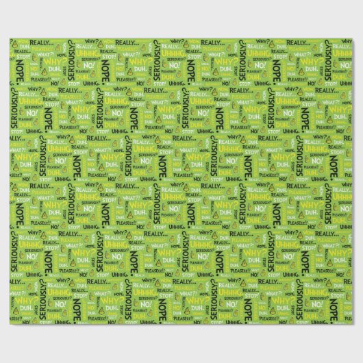 Snarky Grinch | Grinch Snarky Phrase Pattern Cadeaupapier (Vlak)
