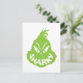 Snarky Grinch | Het Grinch Gezicht Briefkaart (Staand voorkant)