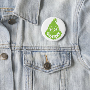 Snarky Grinch   The Grinch Face Ronde Button 5,7 Cm
