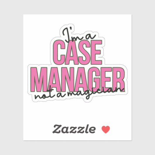 Snarky Hoesje Management Quote - Ik ben Hoesje Man Sticker (Vel)