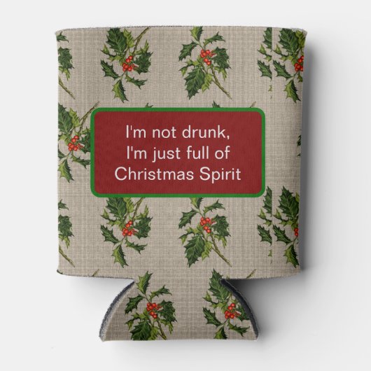 Snarky Holiday Holly Berry Blikjeskoeler (Voorkant)