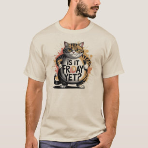 Snarky Humor Unisex T-shirt IS HET VRIJDAG NOG?