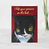 Snarky Kat Birthday Card Kaart (Voorkant)