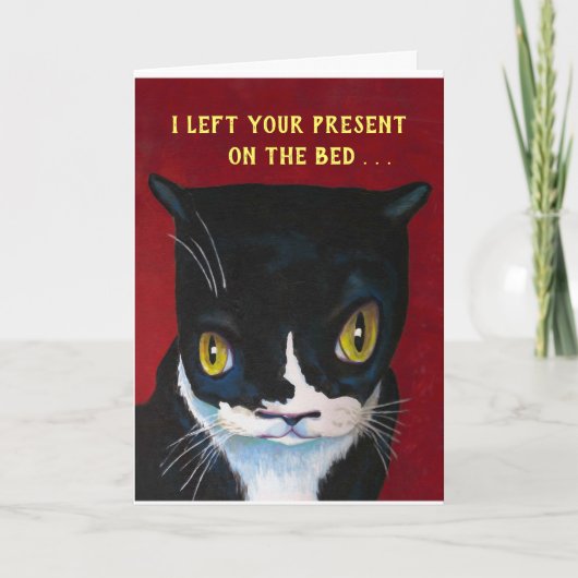 Snarky Kat Birthday Card Kaart (Voorkant)
