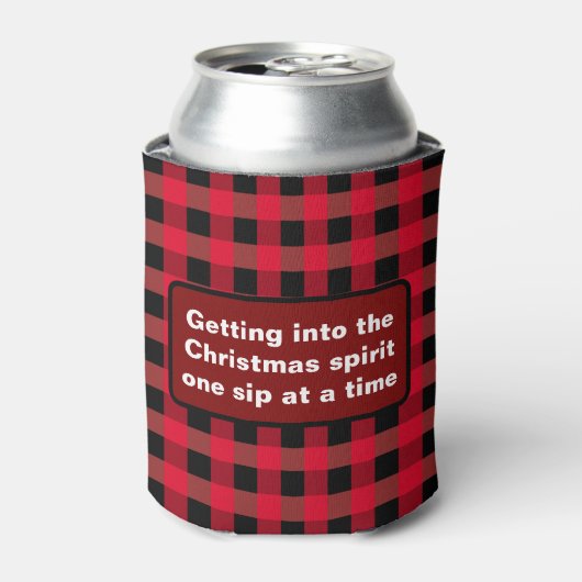 Snarky Kerstsfeer Blikjeskoeler (Blikje Voorkant)