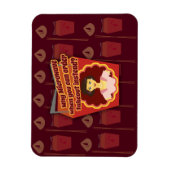 Snarky Magnetron Retro Huisvrouw Magneet (Verticaal)