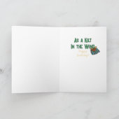 Snarky Male Cartoon en Kilt Funny Gezegde Verjaard Kaart (Binnen)