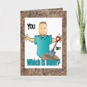 Snarky Male Cartoon Funny Gezegde Joke Verjaardag Kaart (Voorkant)