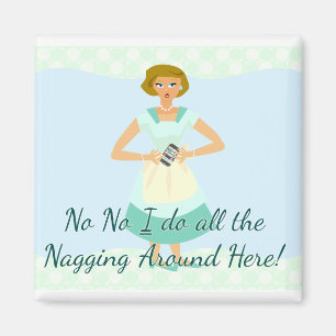 Snarky Nagging Smart Phone Slogan Magneet