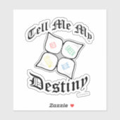 Snarky Paper Fortuneteller Nostalgia Design Sticker (Vel)